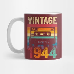 Vintage 1944 80th Birthday Gifts 80 Year Old For Men Women Mug